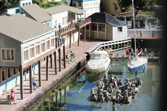 The (Lego) seals at Pier 39. Much less smelly and noisy than the real ones.