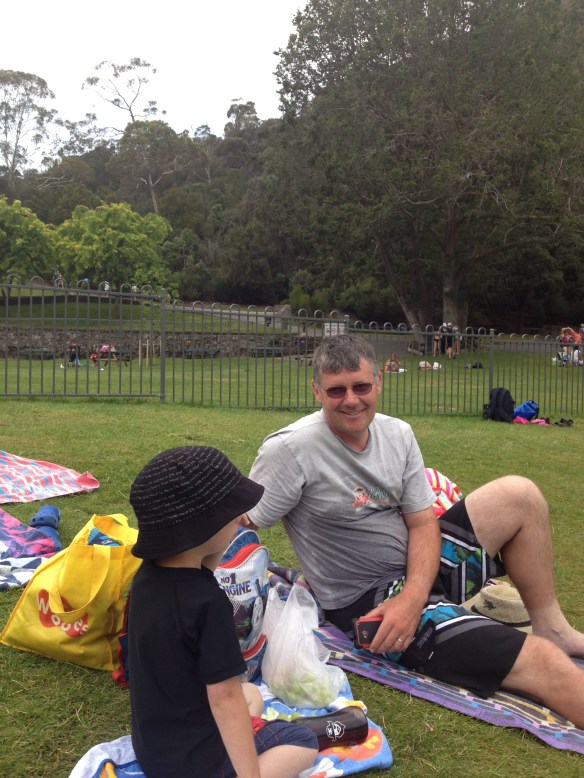 This is Iain, drying out after a wade in the pool with his little fella on Friday. Thanks for everything, mate! I owe you one. 